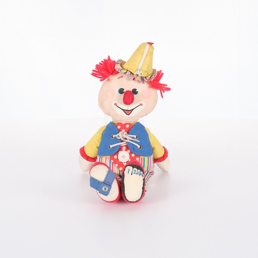Vintage 1984 Fisher Price Buttons & Toes Clown